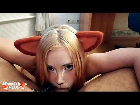 ❤️ Kitsune هن جي وات ۾ ڊڪ ۽ ڪم نگل ❤❌ سپر فحش